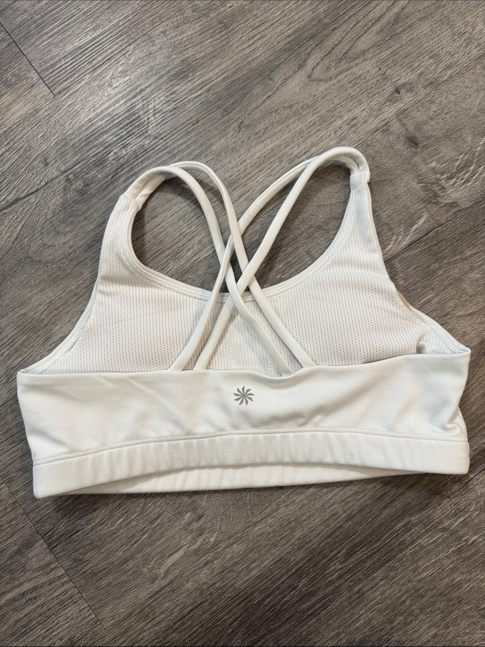 Athleta Girl Upbeat 2.0 Sports Bra White Size XL / 14 - Picture 2 of 7